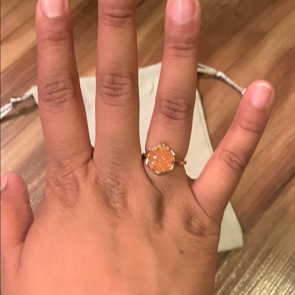 Rose gold kendra Scott ring